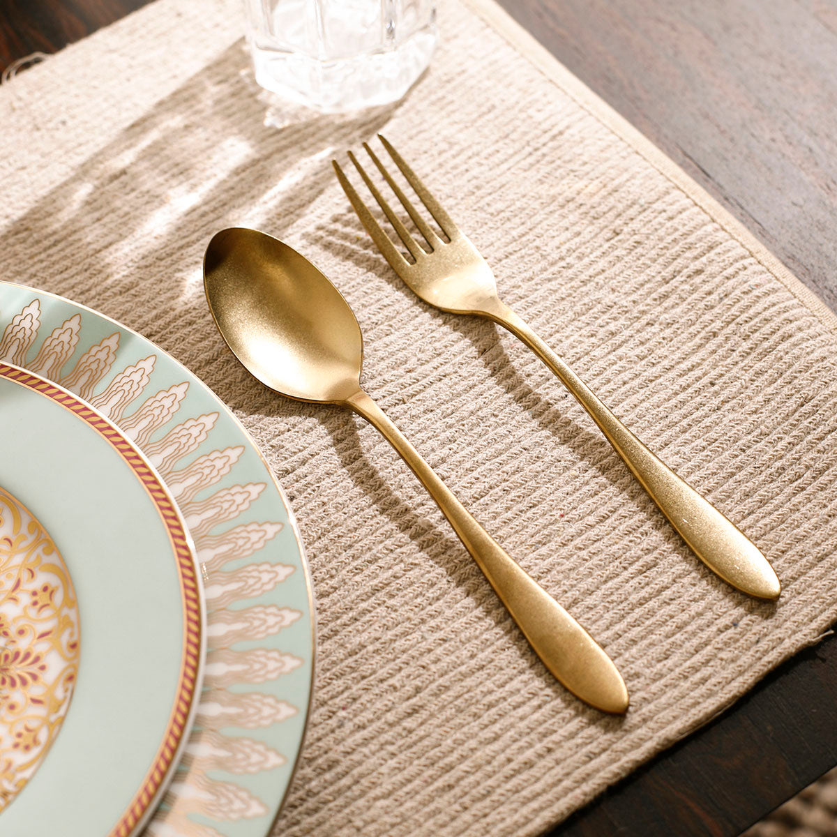 Elio Dinner Spoon Set Of 6 Gold