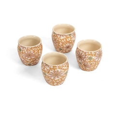 Darza Kulhad Golden Set Of 4 - Home4u