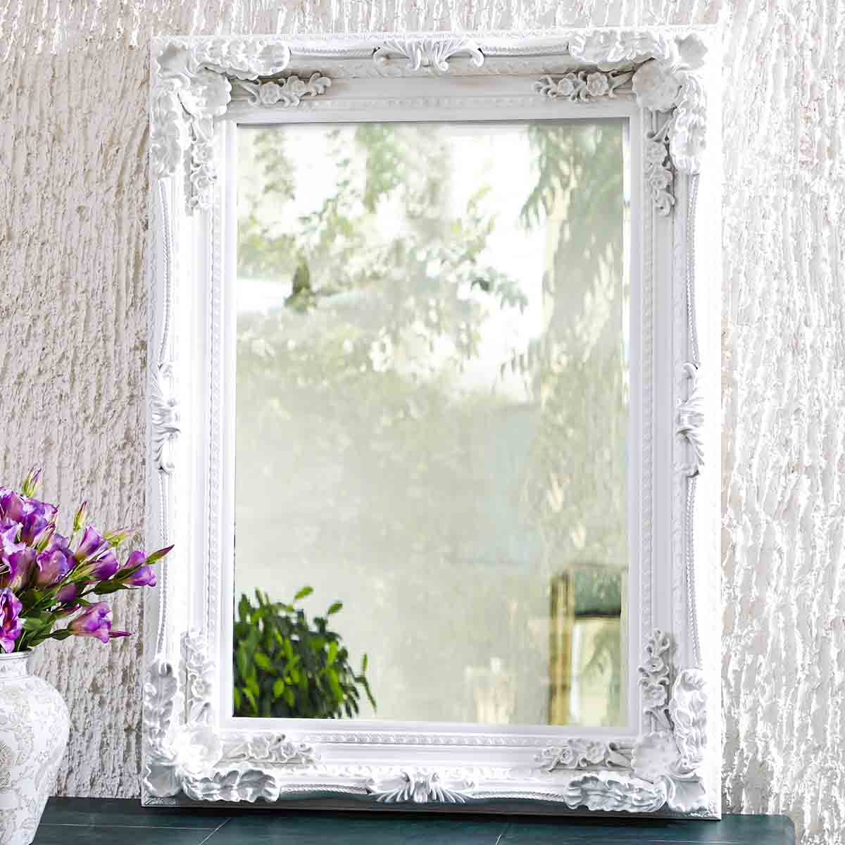 Elberta Vintage Mirror White