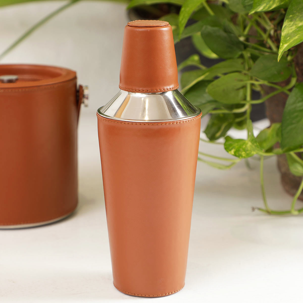 Cocktail  Shaker With Cornflake  Sheath