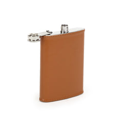 Hip Flask With Cornflake Leather Sheath