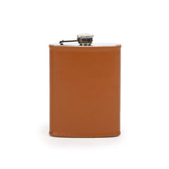 Hip Flask With Cornflake Leather Sheath