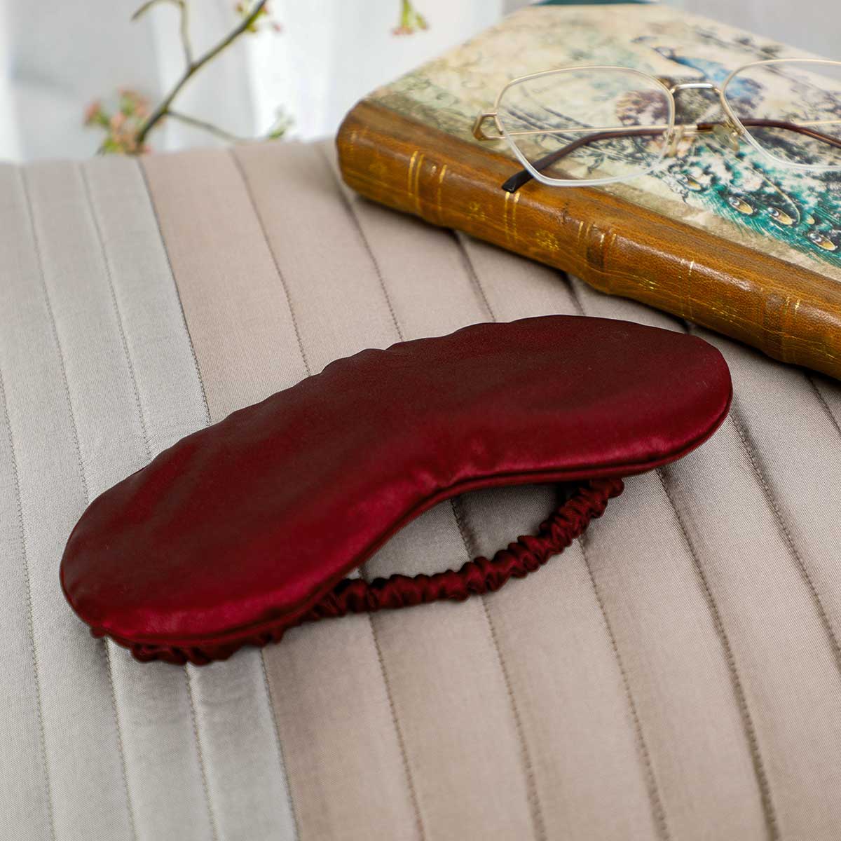 Zen Burgundy Eye Mask