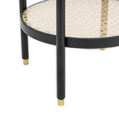 Clark 2-Tier Rattan Table