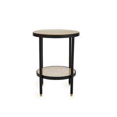 Clark 2-Tier Rattan Table