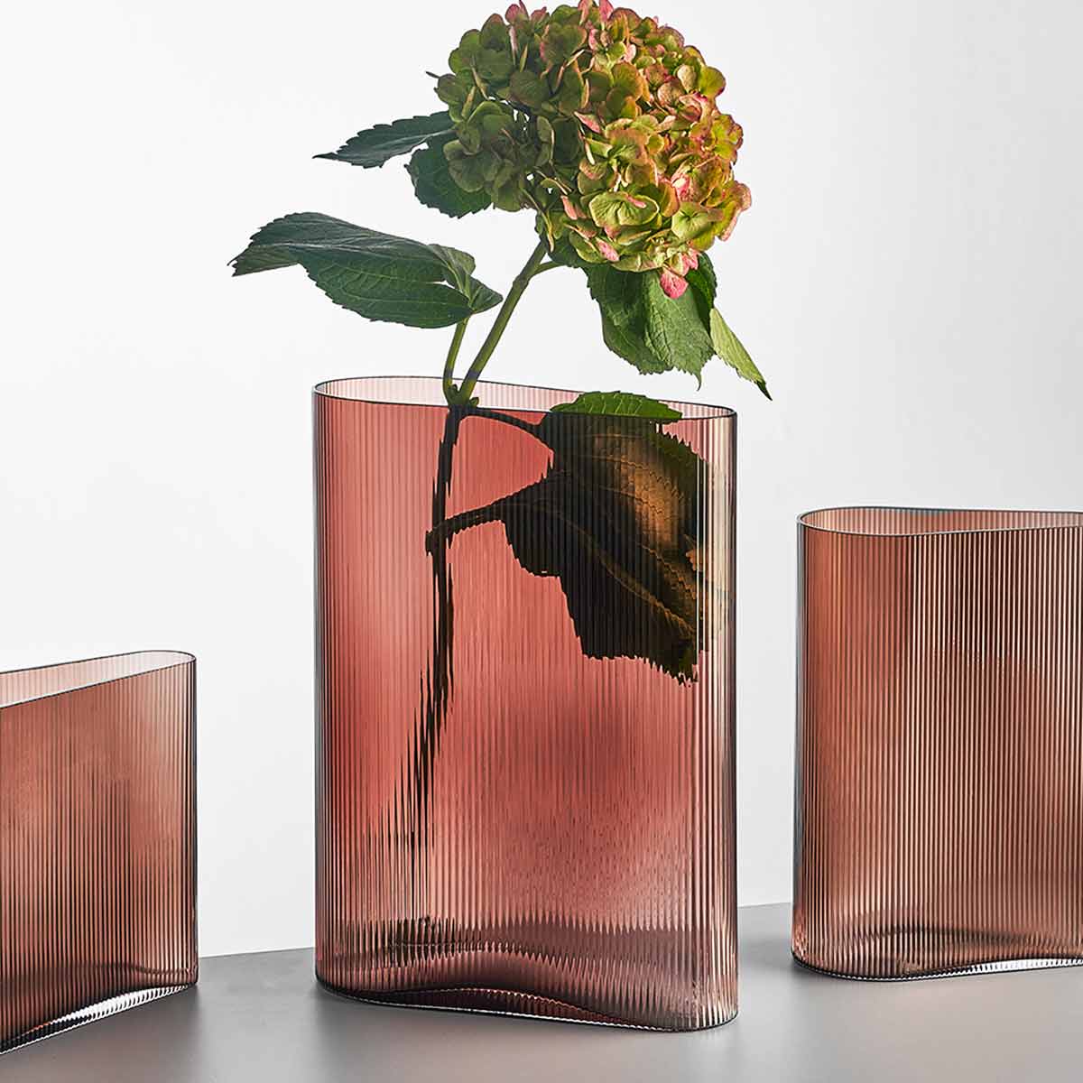 Nude Mist Glass Vase Caramel - Small