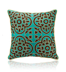 Estela 16 In X 16 In Green Cushion Cover - Home4u