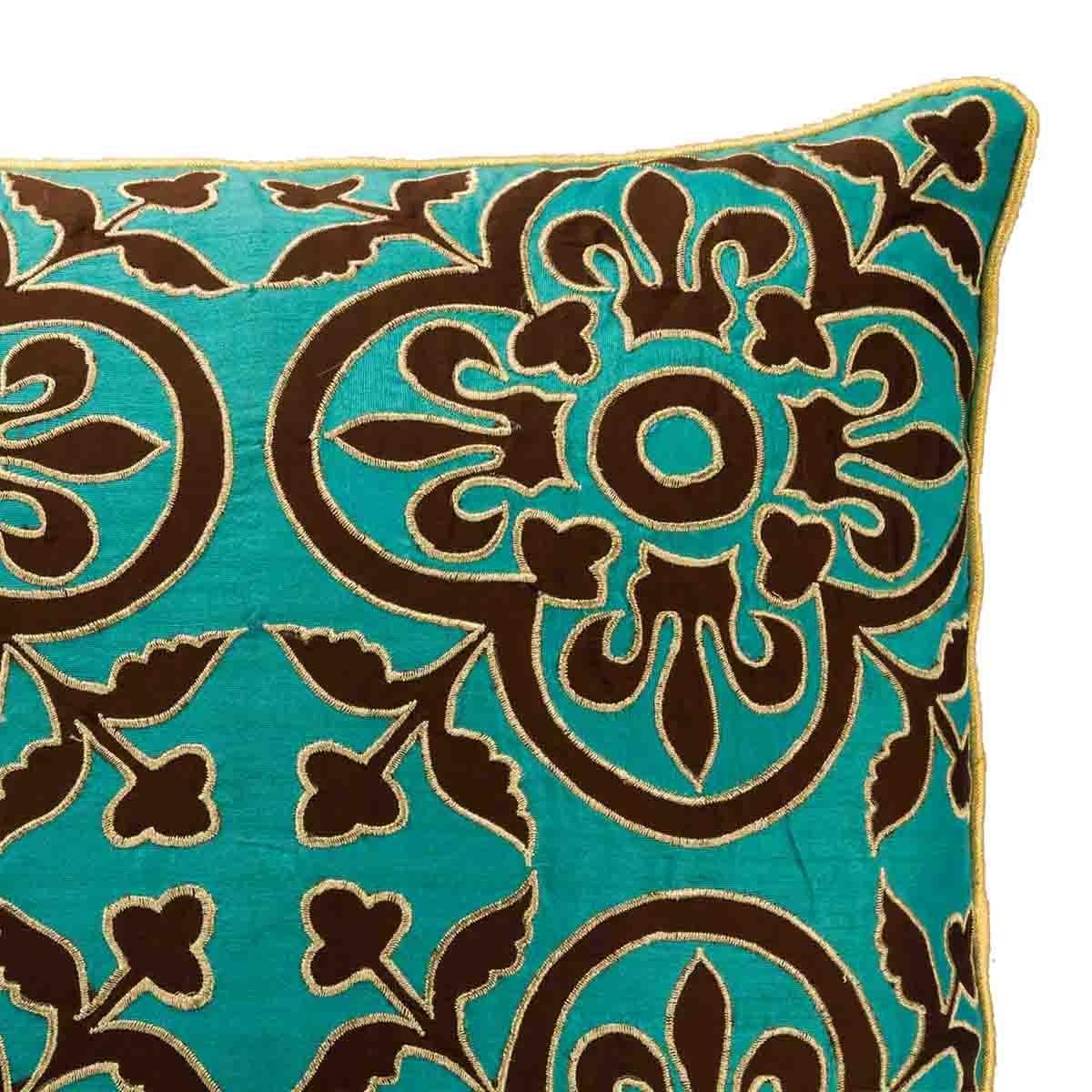 Estela 16 In X 16 In Green Cushion Cover - Home4u